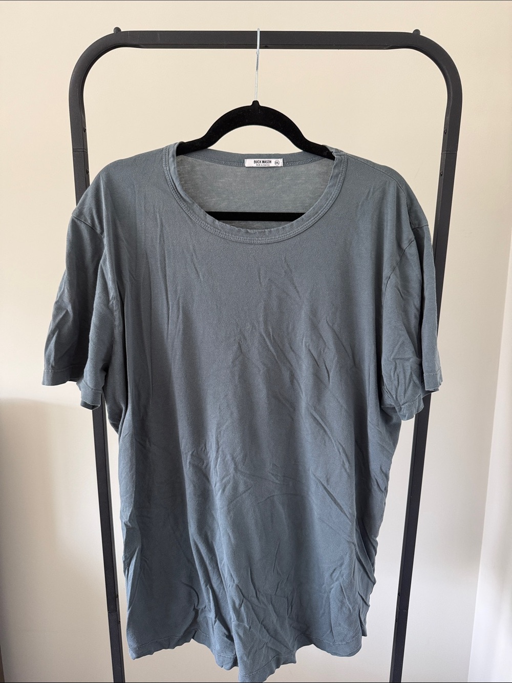 Buck Mason Slate Gray Short Sleeve Crewneck Tee